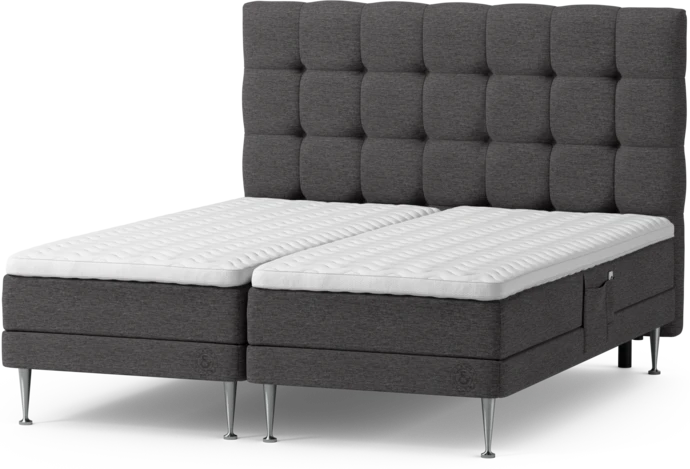 Särö Comfort, Ställbar säng, dubbelsäng med bäddmadrass och Ruta sänggavel