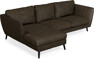 Madison Lux - 2-sits soffa med schäslong vänster - Brun
