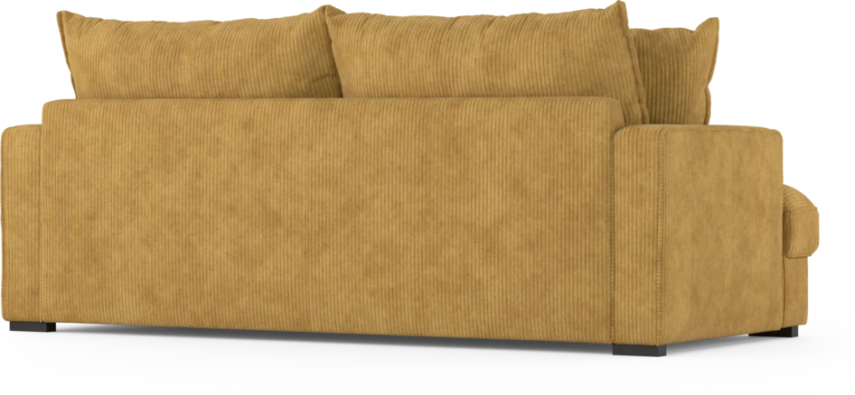 Mila - 3-sits soffa, hel dyna - Gul