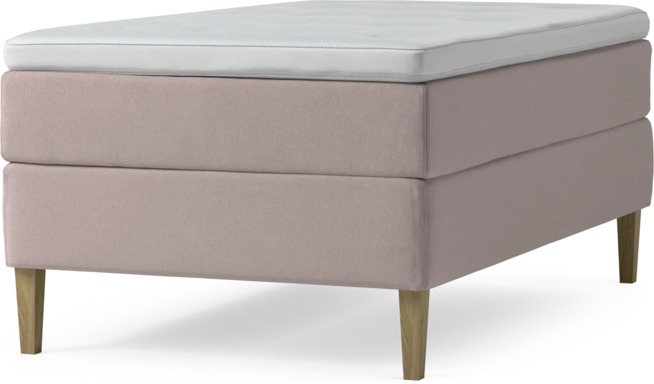 Delux Exclusive - Kontinentalsäng, enkelsäng 120 cm med bäddmadrass och sängben