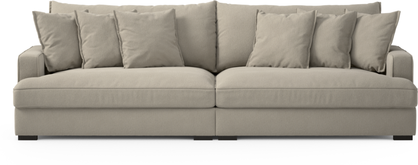 Rossi - 4-sits soffa - Grå