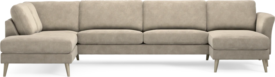 Bridge - 3-sits soffa med divan vänster och schäslong höger - Beige