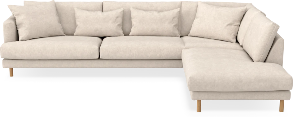 Harper - 3-sits soffa med divan höger - Vit