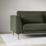 Willow - 3-sits soffa, hel dyna, fast klädsel - Grön