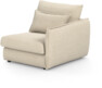 Pieces - 1-sits med armstöd höger - Beige