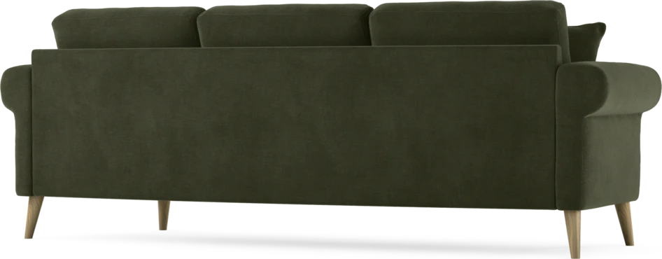 Eden - 3-sits soffa svängd - Grön