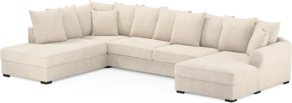 Town - 3-sits soffa med divan vänster och schäslong höger - Vit