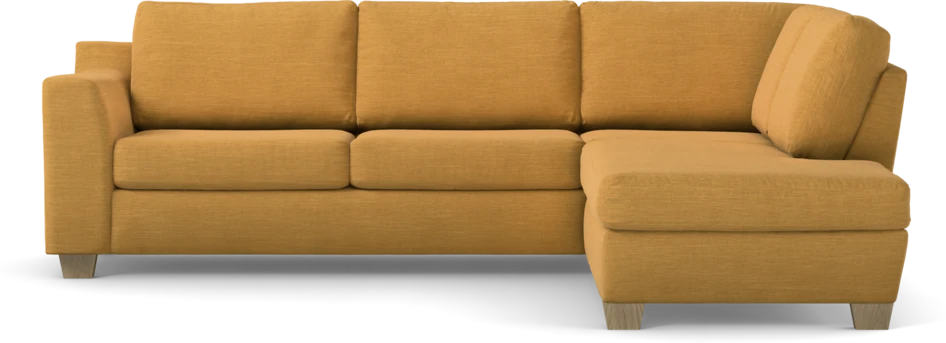 Friday - 2,5-sits soffa med divan höger - Gul