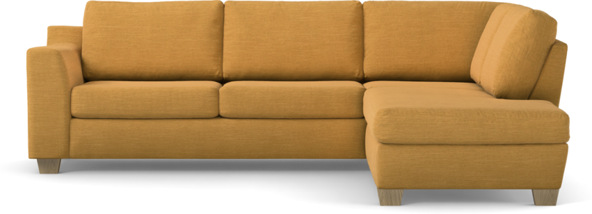 Friday - 2,5-sits soffa med divan höger - Gul