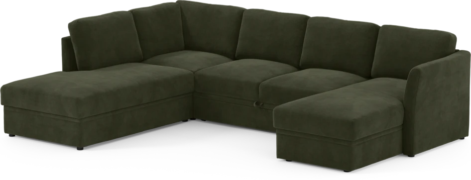 Öland - Bäddsoffa med divan vänster och schäslong höger - Beige