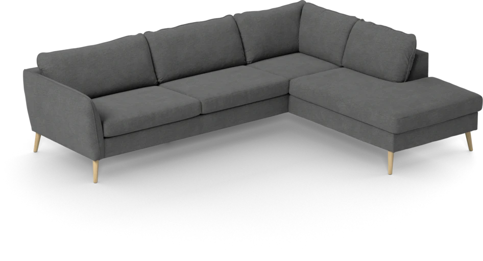 County - 2,5-sits soffa med divan höger - Grå
