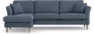 Eden - 2,5-sits soffa med schäslong - Blå