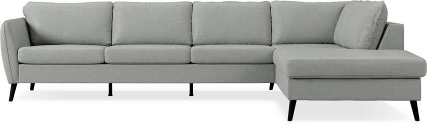 County - 3-sits soffa med divan höger - Grå