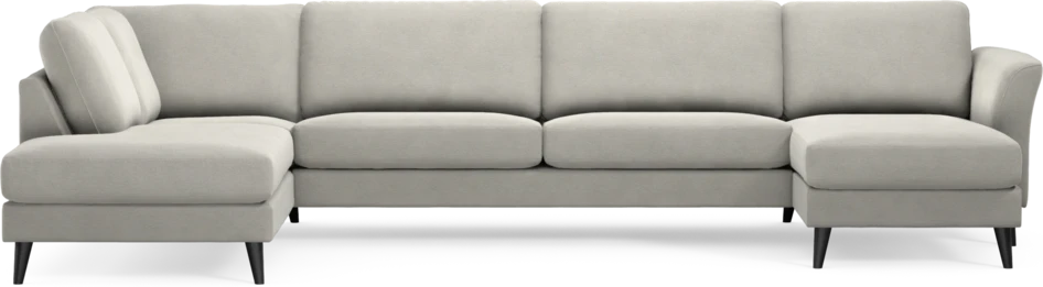 Bridge - 3-sits soffa med divan vänster och schäslong höger - Grå