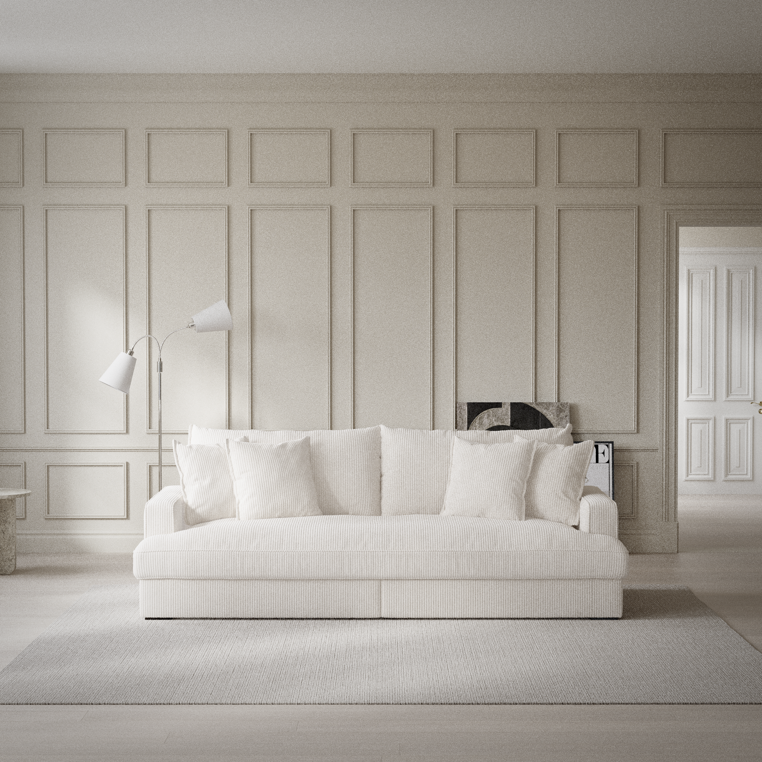 Rossi - 3-sits soffa, hel dyna - inspiration