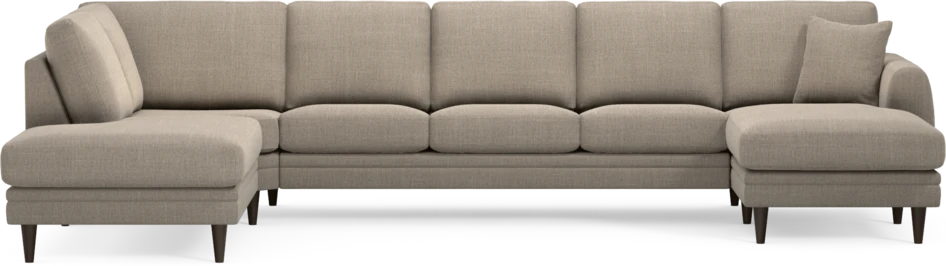 Eden - 3-sits soffa med divan vänster och schäslong höger - Beige