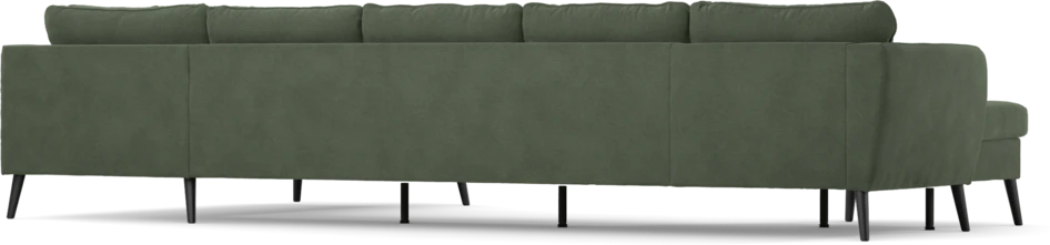 County - 4-sits soffa med schäslong vänster och divan höger - Grön