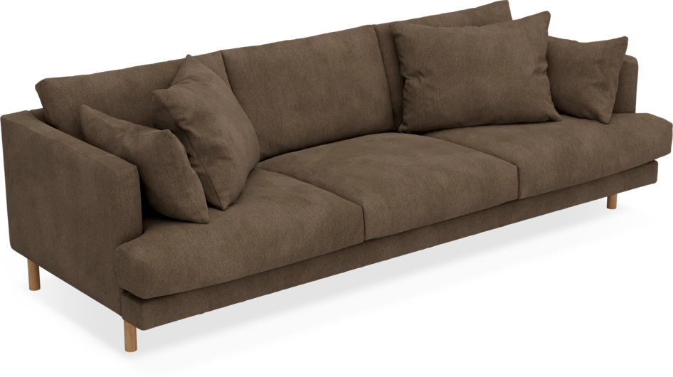 Harper - 4-sits soffa - Brun
