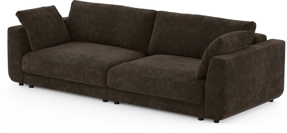 Amie - Bäddsoffa 4-sits - Brun