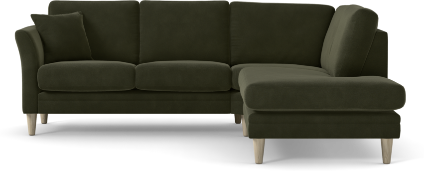 Eden - 2-sits soffa med divan - Grön