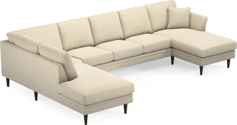 Eden - 3-sits soffa med divan vänster och schäslong höger - Beige