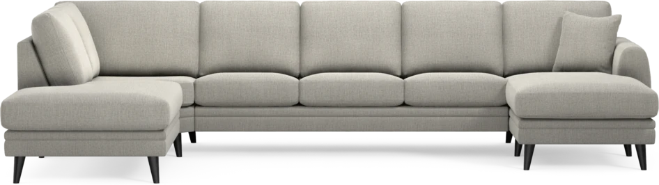 Eden - 3-sits soffa med divan vänster och schäslong höger - Grå