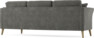 Eden - 3-sits soffa svängd - Grå