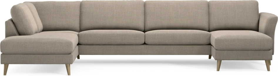 Bridge - 3-sits soffa med divan vänster och schäslong höger - Beige