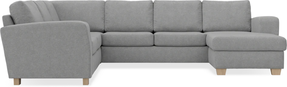 Friday - Hörnsoffa, 2+3-sits med schäslong höger - Grå