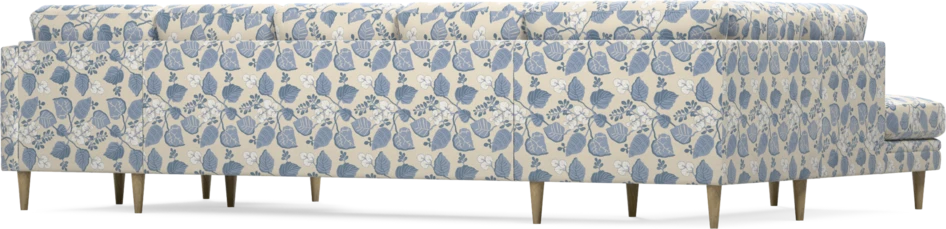 Eden - 3-sits soffa med divan vänster och schäslong höger - Flerfärgad