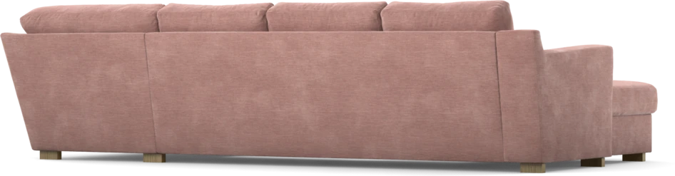 Friday - 3-sits soffa med schäslong vänster och divan höger - Rosa