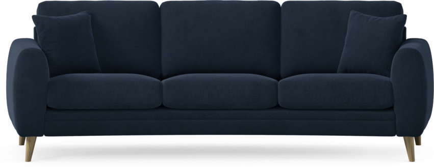 Eden - 3-sits soffa svängd - Blå