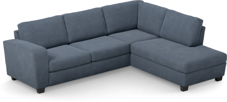 Friday - 2,5-sits soffa med divan höger - Blå