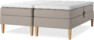 Delux Sense - Ställbar säng, dubbelsäng med bäddmadrass - Beige