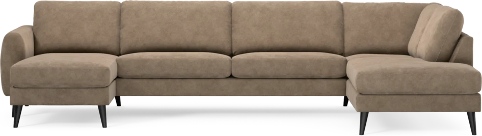 Bridge - 3-sits soffa med schäslong vänster och divan höger - Beige
