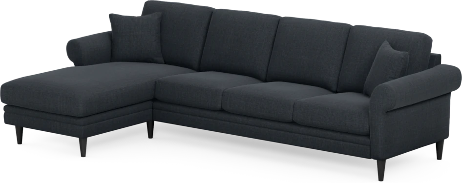 Eden - 3-sits soffa med schäslong - Blå