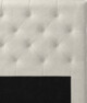 Delux Pikerad Låg - Sänggavel, 90-210 cm - Beige