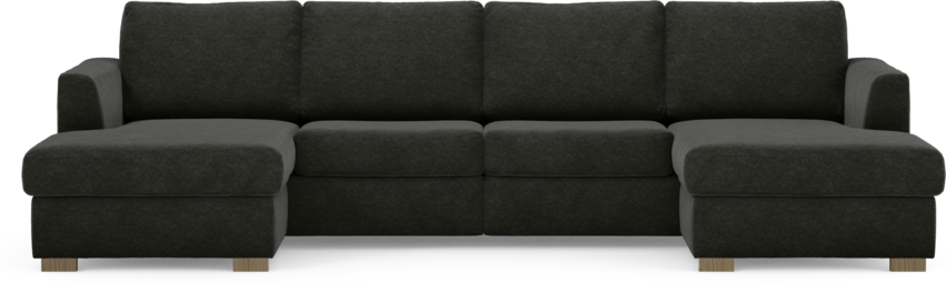 Friday - 2-sits soffa med två schäslonger - Grå