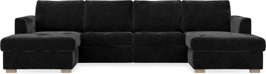 Friday - 2-sits soffa med två schäslonger - Grå