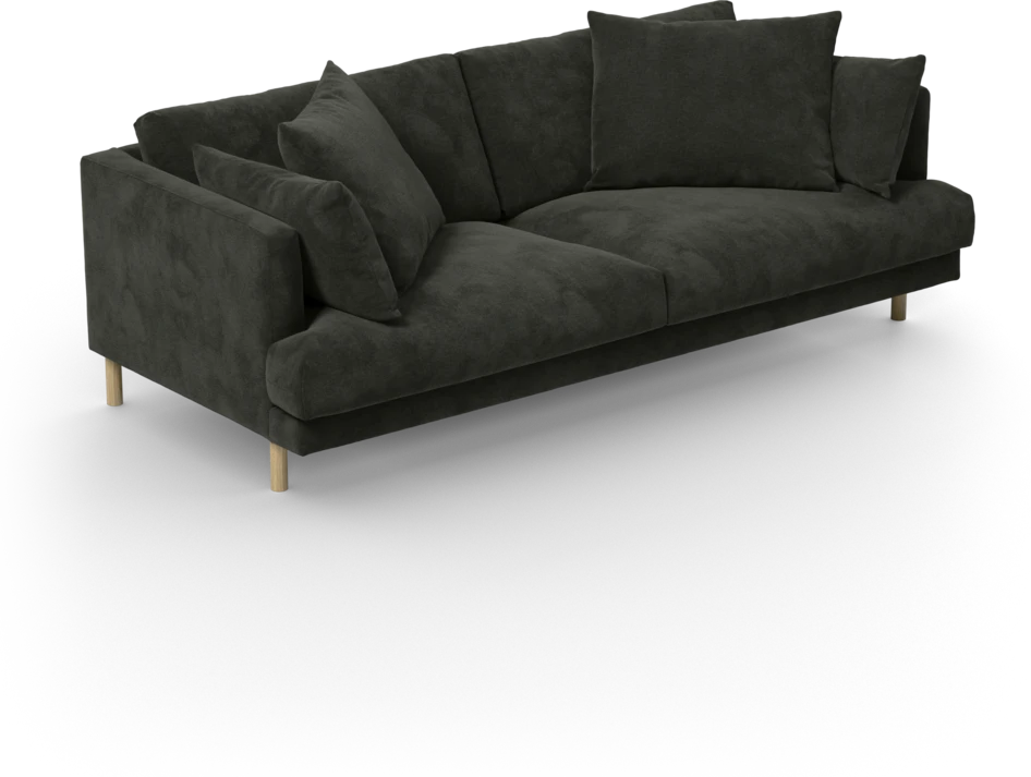 Harper - 3-sits soffa - Svart