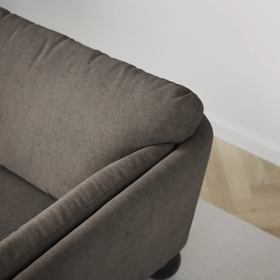 Madison - 2-sits soffa med divan vänster och schäslong höger - Brun