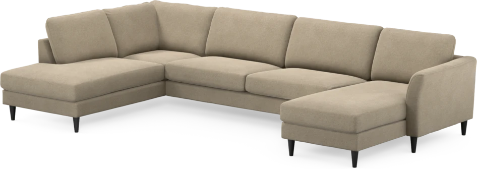 Bridge - 3-sits soffa med divan vänster och schäslong höger - Beige