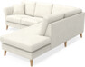 Eden - 2-sits soffa med divan - Vit