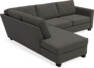 Friday - 2,5-sits soffa med divan vänster - Grå