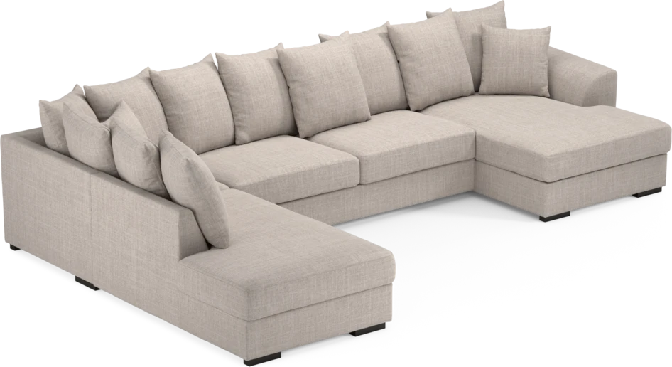 Town - 3-sits soffa med divan vänster och schäslong höger - Beige