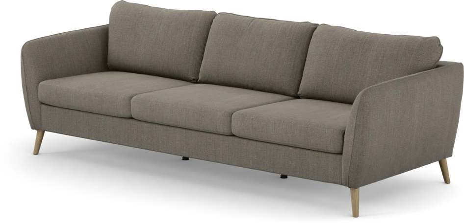 County - 3-sits soffa - Brun