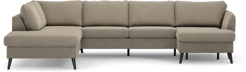 County - 3-sits soffa med divan vänster och schäslong höger - Beige