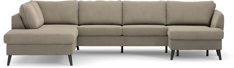 County - 3-sits soffa med divan vänster och schäslong höger - Beige