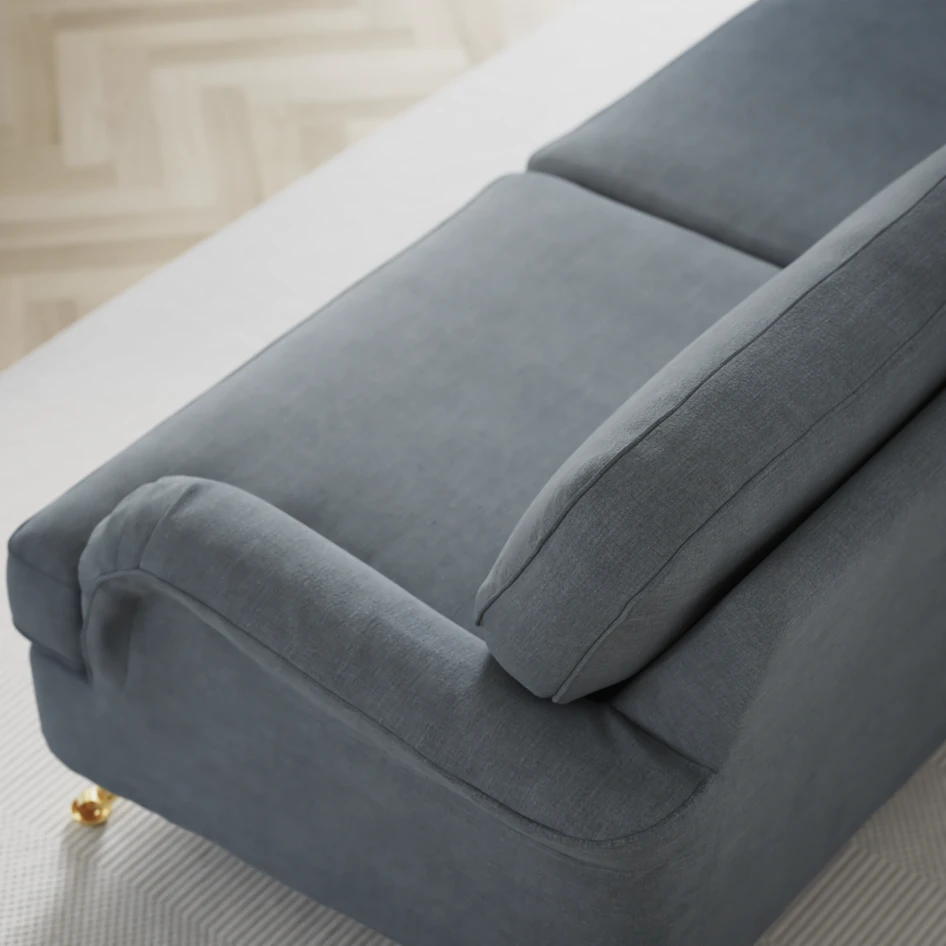 Oxford - 3-sits soffa svängd - Blå