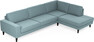 Sierra - 3-sits soffa med divan höger - Blå